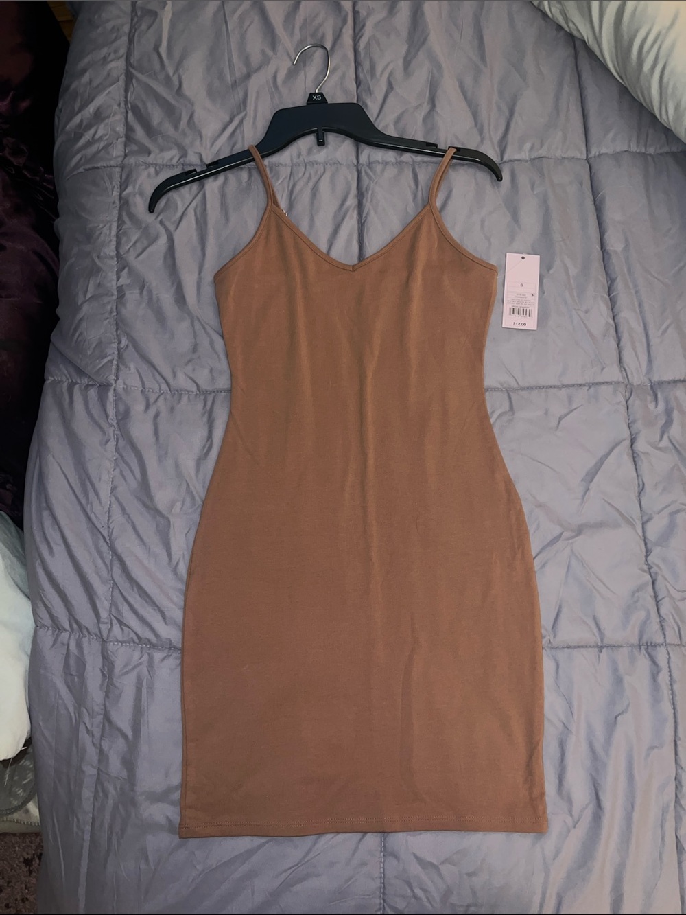 wild fable Slim Spaghetti Strap Mini Dress in Brown